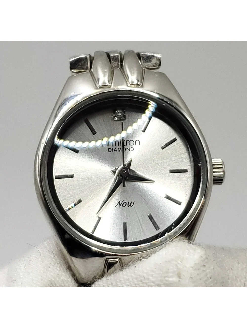 Armitron Now Watch Women 24mm Silver Tone New Battery